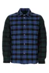 Woolrich Man's Color Blue Size S In Patchworkblue