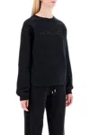Woolrich 'embroidered Logo Crewneck In Black