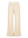 Woolrich Embroidered-logo Elasticated-waist Trousers In Neutral