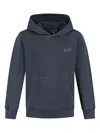 Woolrich Embroidered-logo Hoodie In Blue