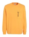 Woolrich Extra Light Crewneck Man Sweatshirt Mandarin Size S Cotton In Mandarin