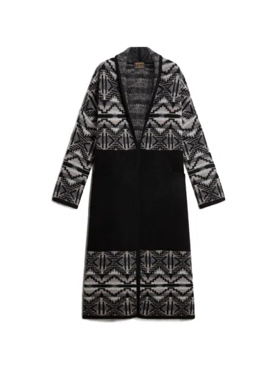 Woolrich Fair Isle Longline Cardigan In Multi