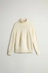 Woolrich Fair Isle Turtleneck Sweater In Neutral