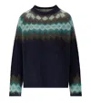 Woolrich Fairisle Blue Crewneck Sweater