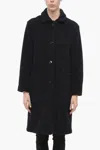 Shop Woolrich Faux-fur Hazelton Coat With Maxi Pockets In Black