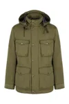Woolrich Field Hooded Parka In Green
