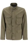 WOOLRICH "FIELD JACKET IN COTTON AND LINEN BLEND"