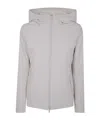 Woolrich Waterproof Hooded Jacket In Neutral