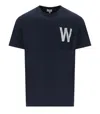 WOOLRICH WOOLRICH FLAG BLUE T-SHIRT