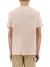 Woolrich Flamed Cotton T Shirt In Pink
