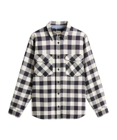 Woolrich Flannel Buffalo Check Pattern Shirt In Gray