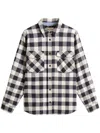 Woolrich Flannel Buffalo Check Pattern Shirt In Blue