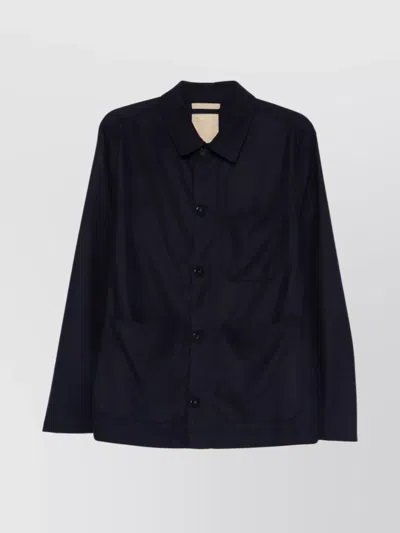 WOOLRICH FLANNEL SHIRT JACKET PATCH POCKETS