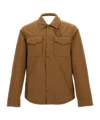 Woolrich Flap-pocket Jacket In Brown