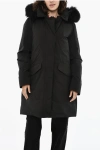 Woolrich Flap Pockets Modern Vail Down Jacket In Black