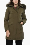 Woolrich Flap Pockets Modern Vail Down Jacket In Green
