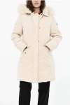 Woolrich Flap Pockets Modern Vail Down Jacket In Neutral