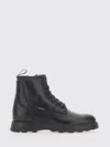Woolrich Grove Lace-up Leather Boots In Black