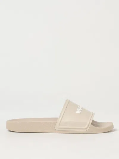 WOOLRICH FLAT SANDALS WOOLRICH WOMAN COLOR BEIGE,G63561022