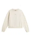 Woolrich Fleece Crew-neck Sweatshirt In Neutral