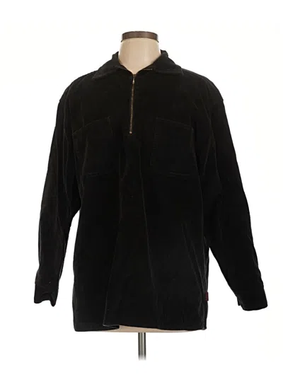 Pre-owned Woolrich Fleece Jacket In Black