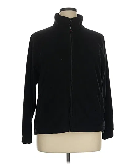 Pre-owned Woolrich Fleece Jacket In Black