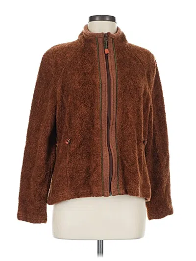 Pre-owned Woolrich Fleece Jacket In Brown