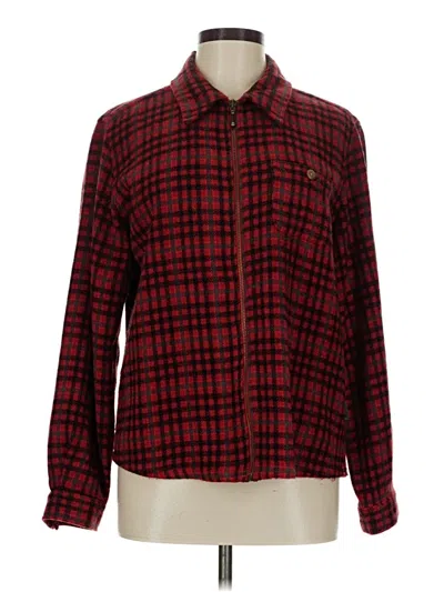 Pre-owned Woolrich Fleece Jacket In Red