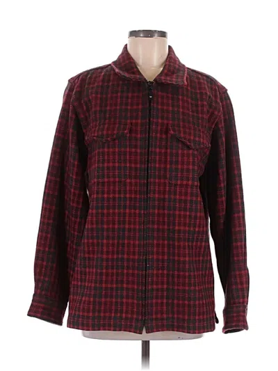 Pre-owned Woolrich Fleece Jacket In Red