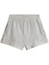 Woolrich Heathered Texture Elasticated Waistband Shorts In Grey