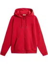 Woolrich Fleece Zip-up Hoodie In Red