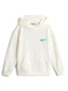 Woolrich Flocked-logo Hoodie In White
