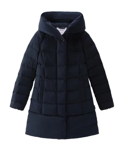 Woolrich Fluffy Prescott Parker Coat In Blue