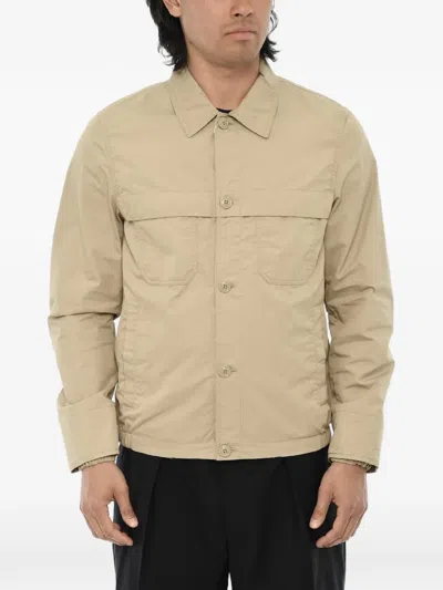 Woolrich Four-pocket Long-sleeve Jacket In Nude