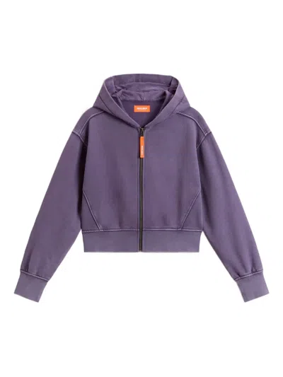 Woolrich Full-zip Hoodie In Purple