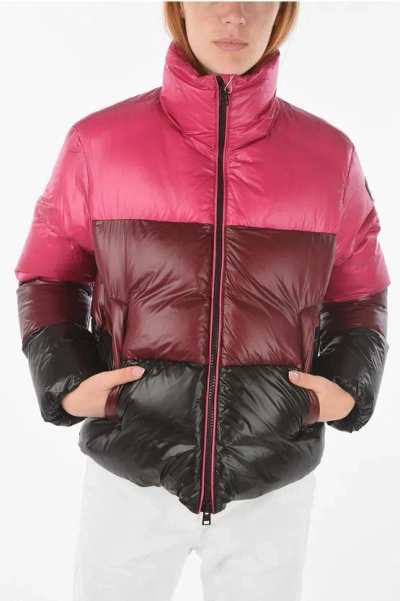 Woolrich Full Zip Packable Birch Down Jacket In Pink