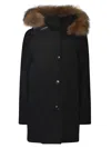 Woolrich Arctic Detachable Fur Parka Clothing In Black