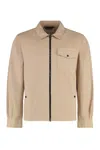 Woolrich Beige Jacket With Pockets And Zip Closure
