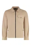 Woolrich Beige Jacket With Pockets And Zip Closure In Beige