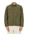 Woolrich Shirt Cotton With Pockets And Collar In Green