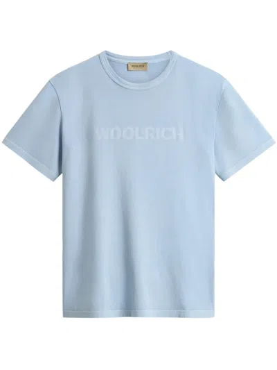Woolrich Garment Dyed T-shirt In Blue