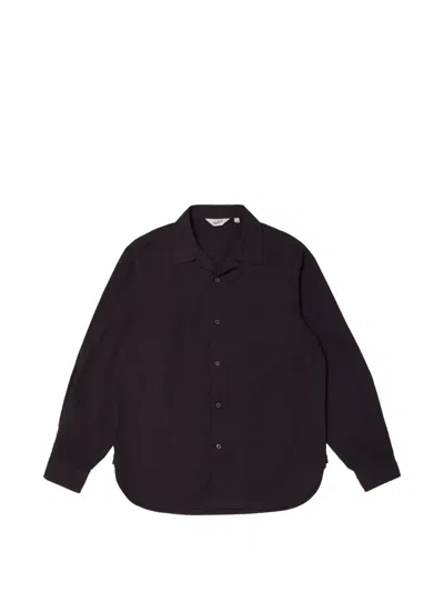 Woolrich Garment-dyed Elbow-patch Shirt In Brown