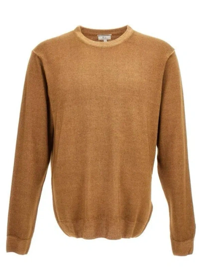 Woolrich Gd Knitted Crewneck In Brown