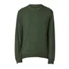 Woolrich Logo-embroidered Jumper In Greenstone
