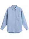 Woolrich Linen Shirt In Blue
