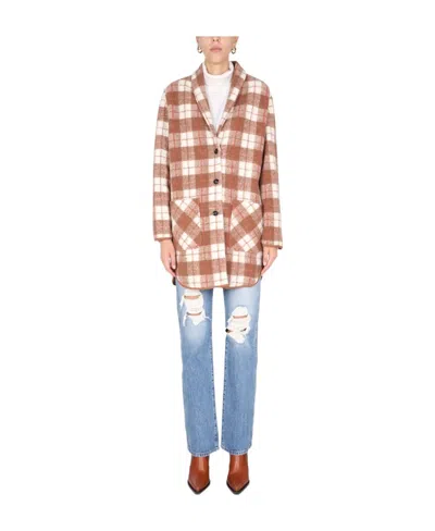 WOOLRICH WOOLRICH GENTRY CHECKED COAT