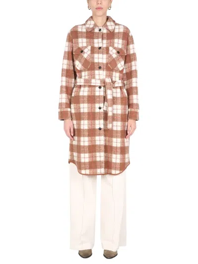 Woolrich Gentry Trench In Brown