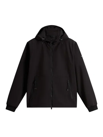 Woolrich Giacca In Tech Softshell Full Zip In Black
