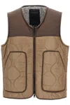 Woolrich Sleeveless Quilted Two-tone Jacket