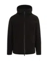 Woolrich Pacific Jacket In Tech Softshell In Black